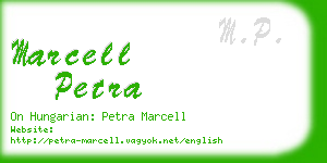 marcell petra business card